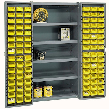 Global Industrial Bin Cabinet, 38 in W, 72 in H, 24 D 662141YL